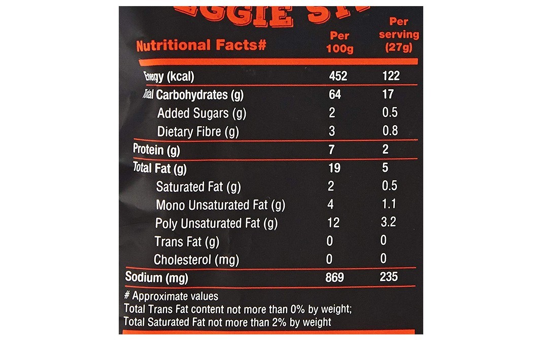 Too Yumm Chili Chataka Veggie Stix   Pack  60 grams